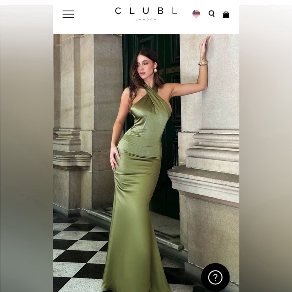Olive Green Formal Dress Club London
